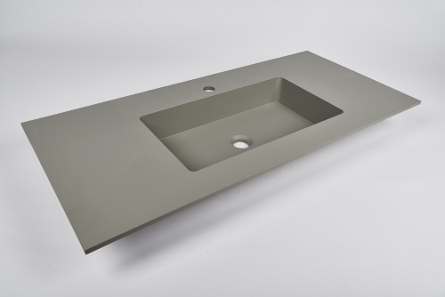 Раковина-столешница Acquabella INTEGRA SF SLATE 100 CEMENTO фото 8